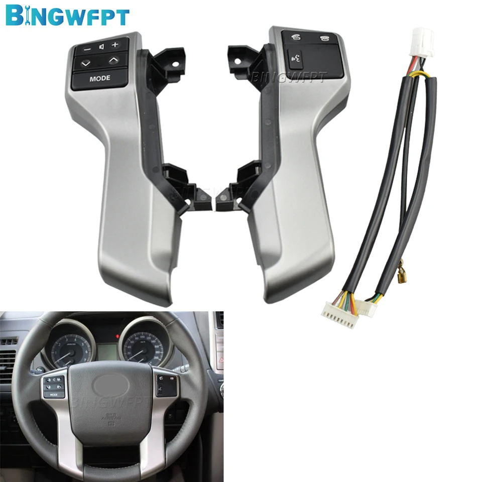 Vysoko kvalitná 84250-60160 pre Toyota 4Runner Land Cruiser Prado 2009 - 2015 Multifunkčný riadiaci spínač volantu