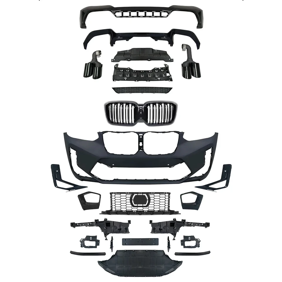 Vysoko kvalitná G01 G08 Body Kit Sit predný nárazník TACH TACH MODLADY X3M Body Kit pre BMW X3 G01 G08 2022+