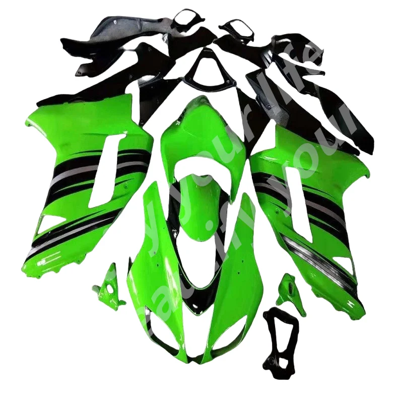 Vysoko kvalitná plastická kapotážna súprava pre Kawasaki ZX 6R 2007 2008 Bodywork Ninja ZX6R 07 08 Green Black Abs Fairings Set 2007 2008