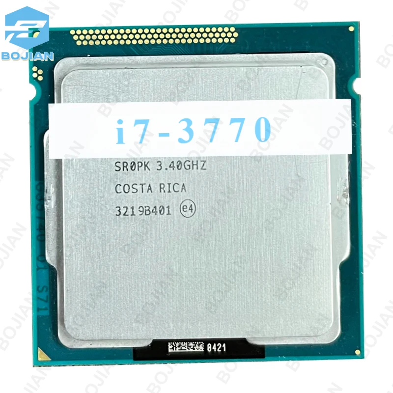 Vysoko kvalitná použitá i7 3770 procesor 22nm 4 jadrá 8 vlákna 3,4 GHz 77W 8 MB duálne kanály LGA 1155 3th Gen CPU