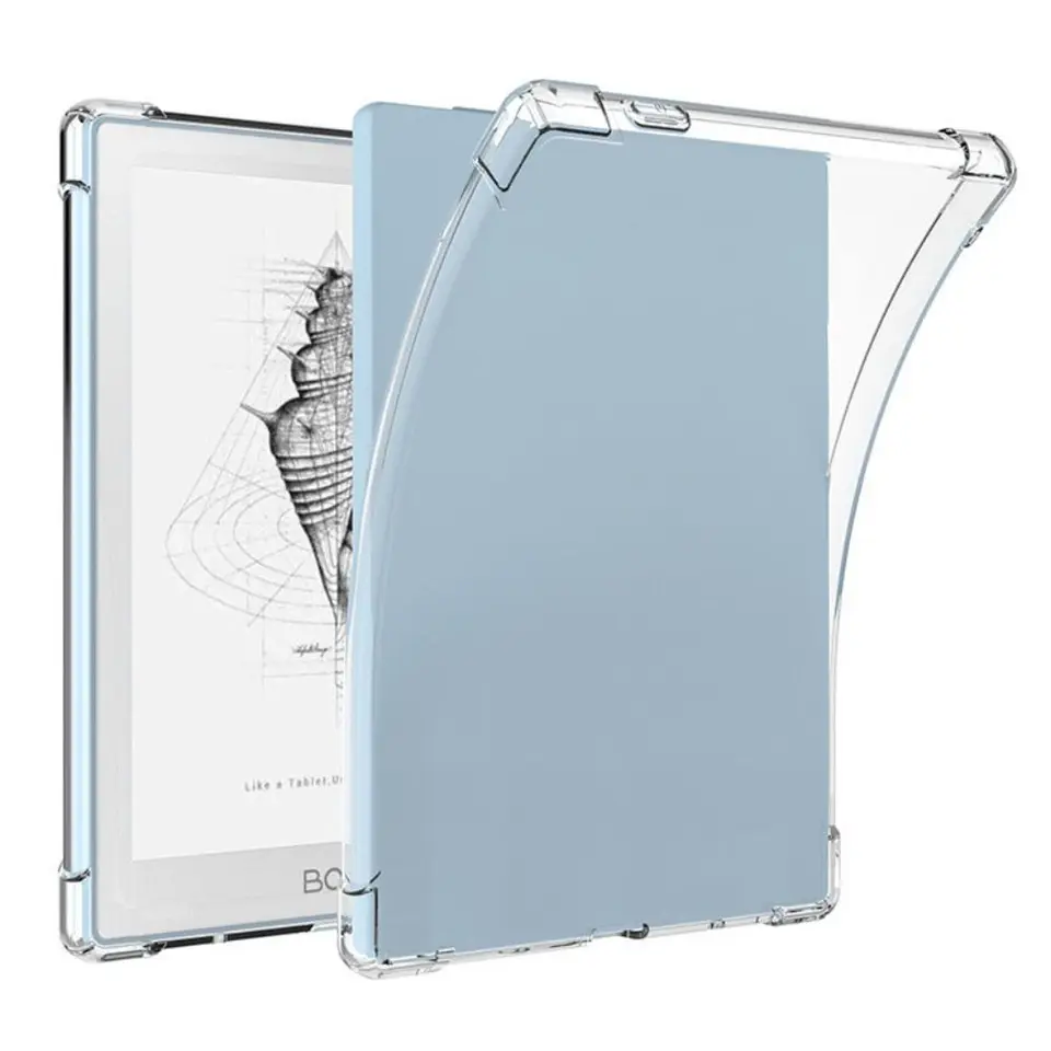 Vysoko kvalitná priehľadná 6-palcová e-čítačka TPU TPU Soft Shock Cover Shock odolný voči ultra tenkému airbagovi Funda pre Onyx Book Poke 6/6s
