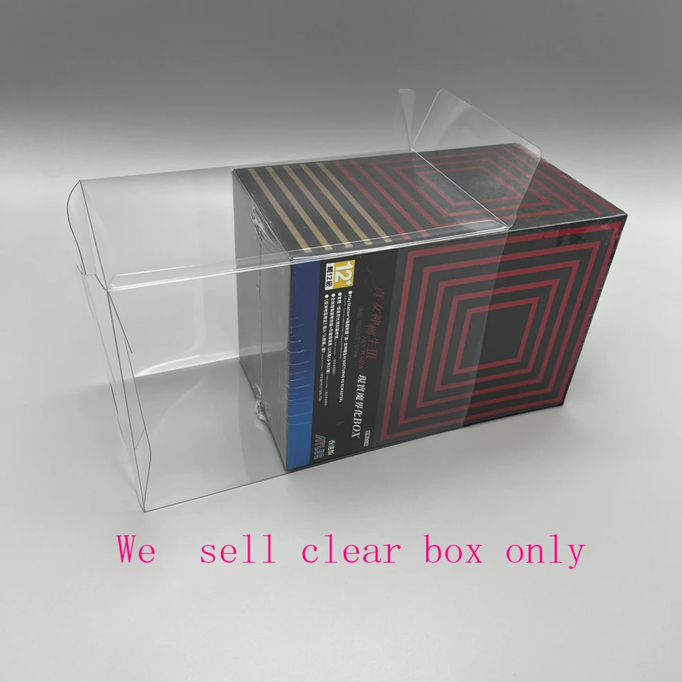 Vysoko kvalitná priehľadná schránka pre domáce zvieratá pre Shin Megami Tensei 3 Limited Edition Collector's Protection Box pre ochranu Sony PS4