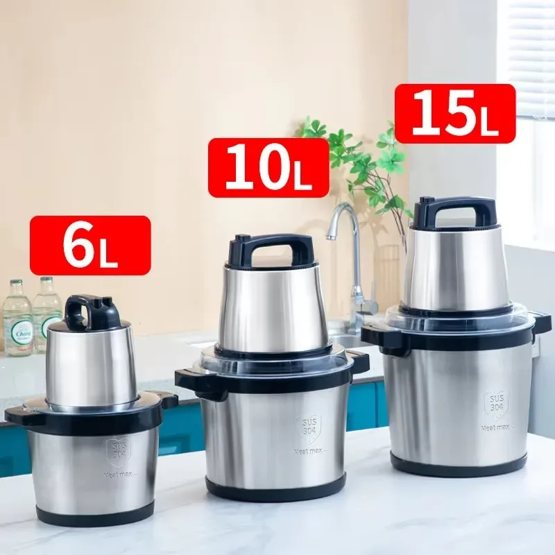 Vysoko kvalitná rezačka na mäso MASHER YAM MASHER 6L 10L 15L z nehrdzavejúcej ocele Elektrické mäso mlynčeka