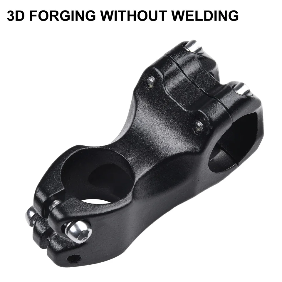 Vysoko kvalitná rukoväť na bicykli na bicykli 1xhandlepar STEM 31,8 mm70/80 mm čierna dobrá kompatibilita pre 28,6 vidlice