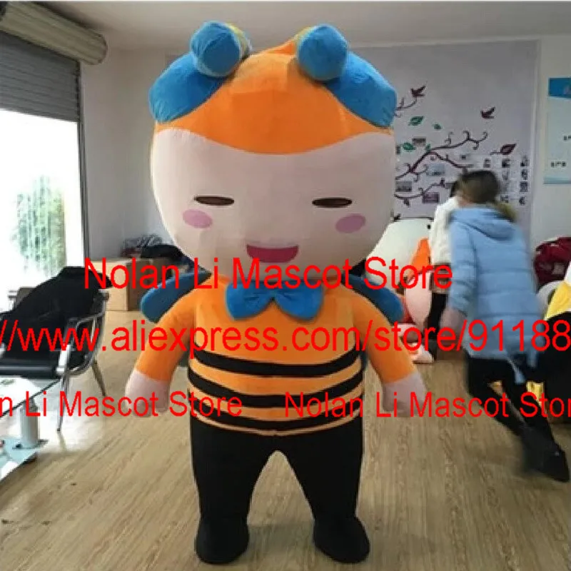 Vysoko kvalitné 14 štýlové včely maskot kostým Cartoon Game Cosplay Suit Reklama karnevalová narodeninová oslava darček 1190-9