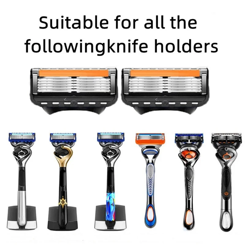 Vysoko kvalitné 5 vrstiev manuálneho holiaceho strojčeka so 4 vymeniteľnými hlavami Blade Brand Universal rukoväť a hlava