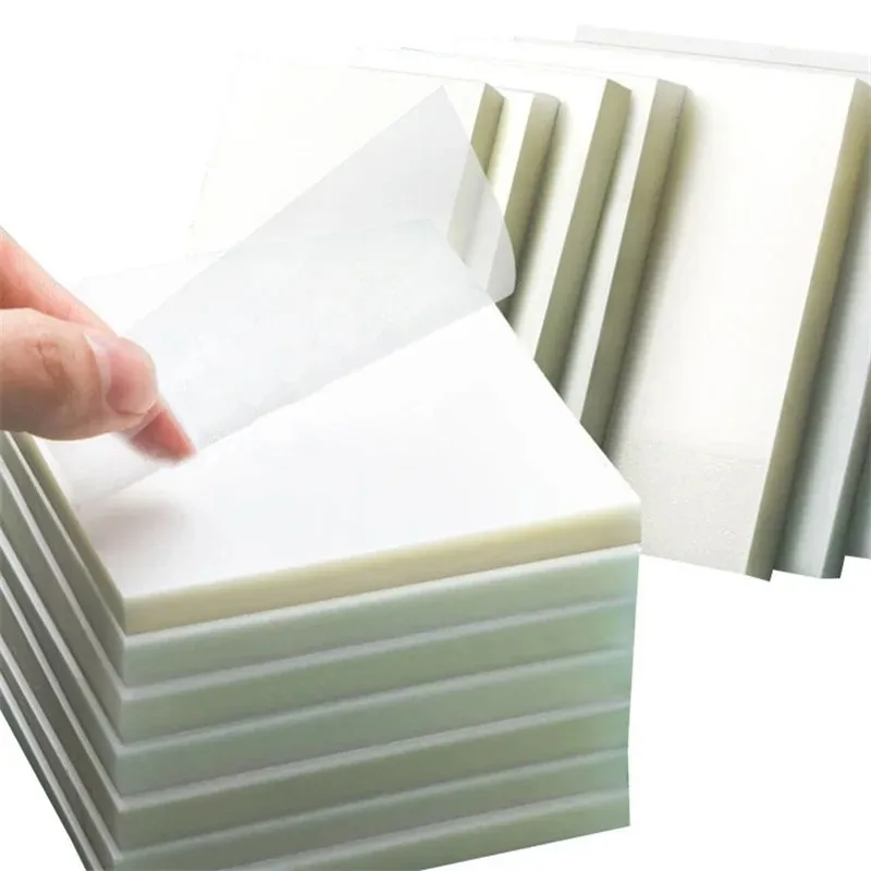 Vysoko kvalitné 50 listov Transparentné lepkavé poznámky Memo Pad Botermark Marker Memo Sticker Paper Paper Office School Supplies