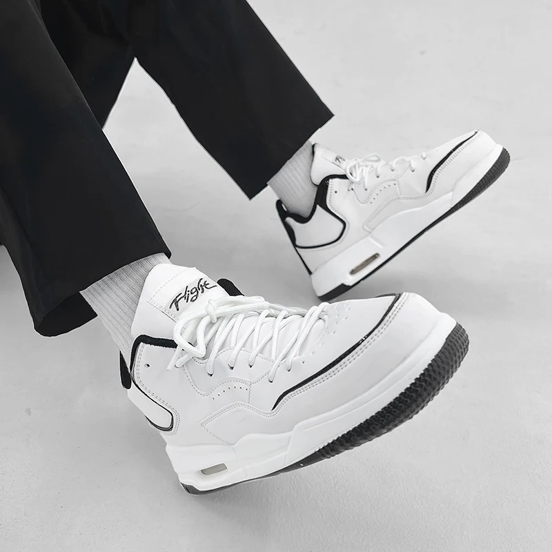 Vysoko kvalitné basketbalové topánky Men tenisky Boys Basket topánky Jeseň High Top Anti-Slip Outdoor Sports Shoe Tréner