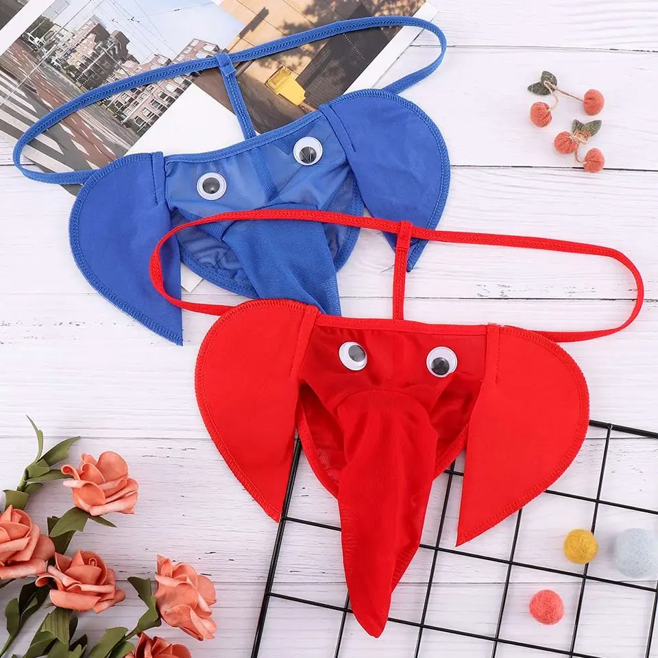 Vysoko kvalitné briefingy remienok slonov tvar T-Back G-String Underwear