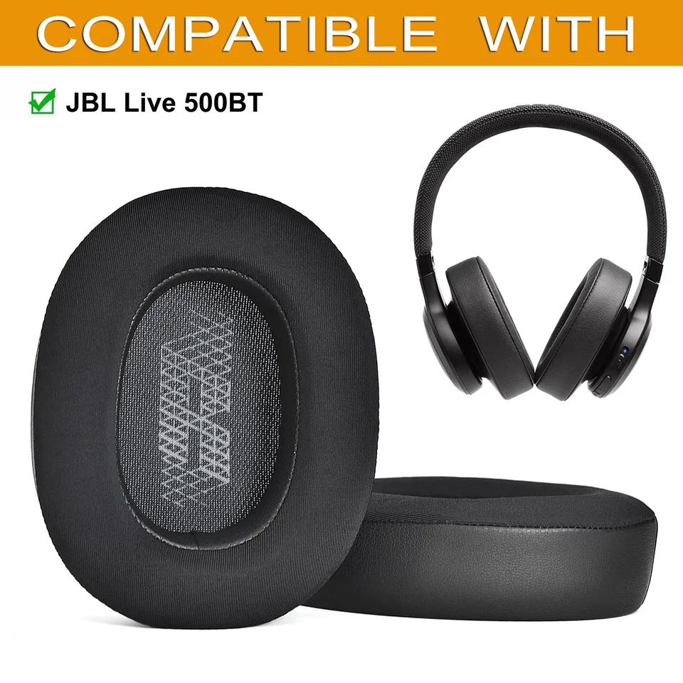 Vysoko kvalitné chladiace gélové doštičky na uši náhradné vankúše kompatibilné s JBL Live 500BT / Live 500 BT bezdrôtové slúchadlá