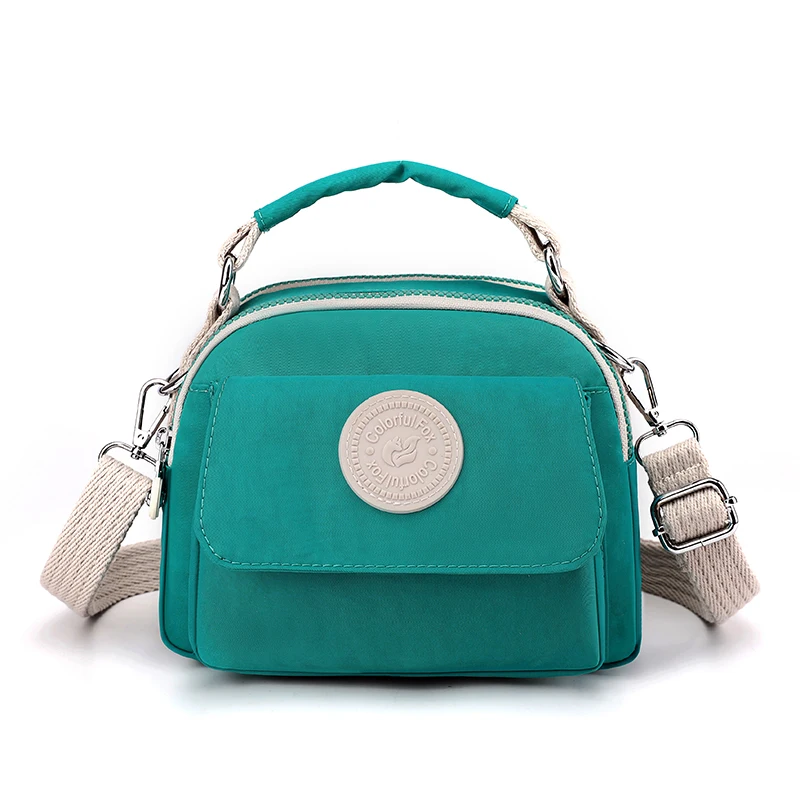 Vysoko kvalitné malé ženské kabelky Dámske ramenné taška Nylon Messenger Bag Ladies Ručne vrecko na mobilný telefón