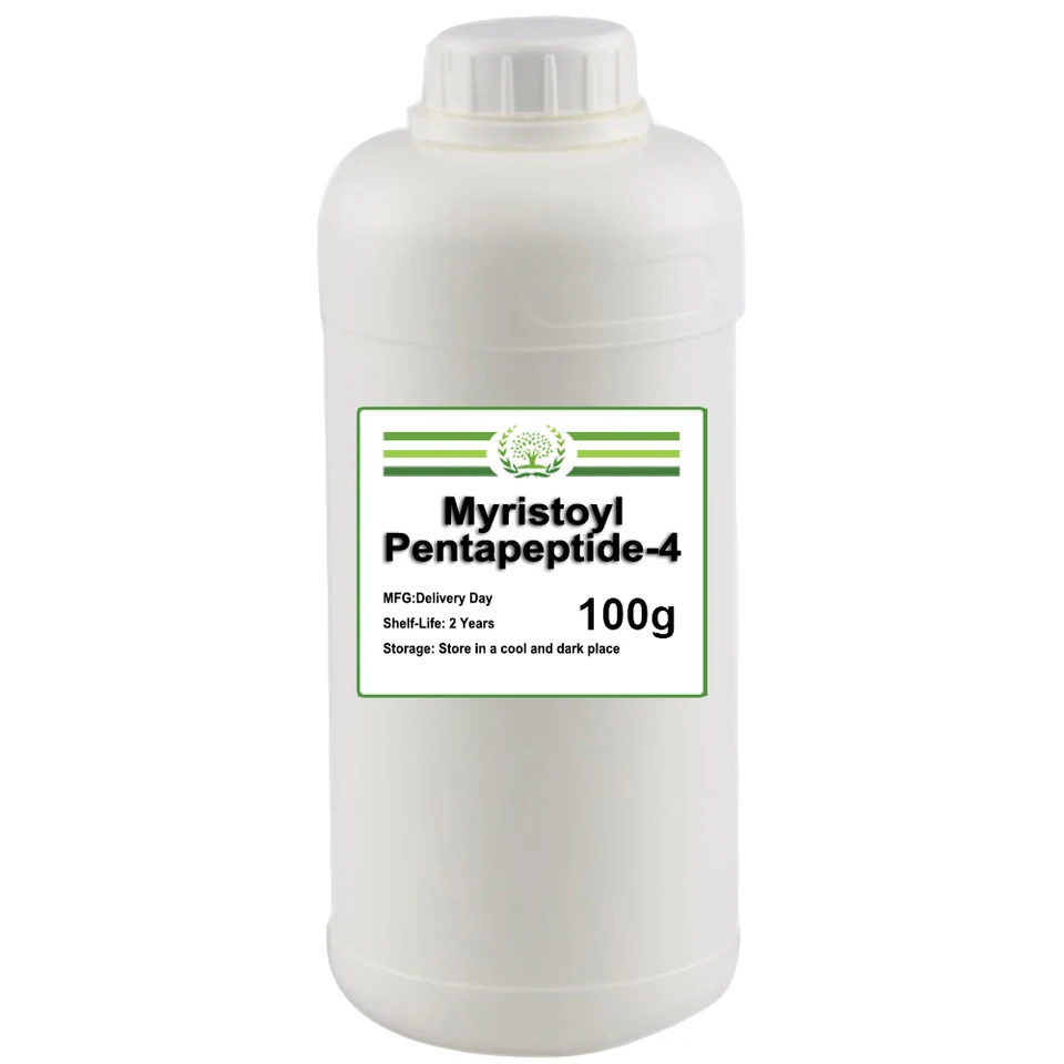 Vysoko kvalitné myristoyl pentapeptid-4 kvapalné mihalnice peptid anti vlasami surovina 100 g