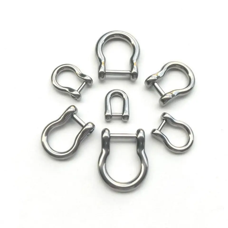 Vysoko kvalitné podkovy pracky Titanium zliatiny 10 štýlov karabiner Outdoor náramok pracku vonkajšie doplnky