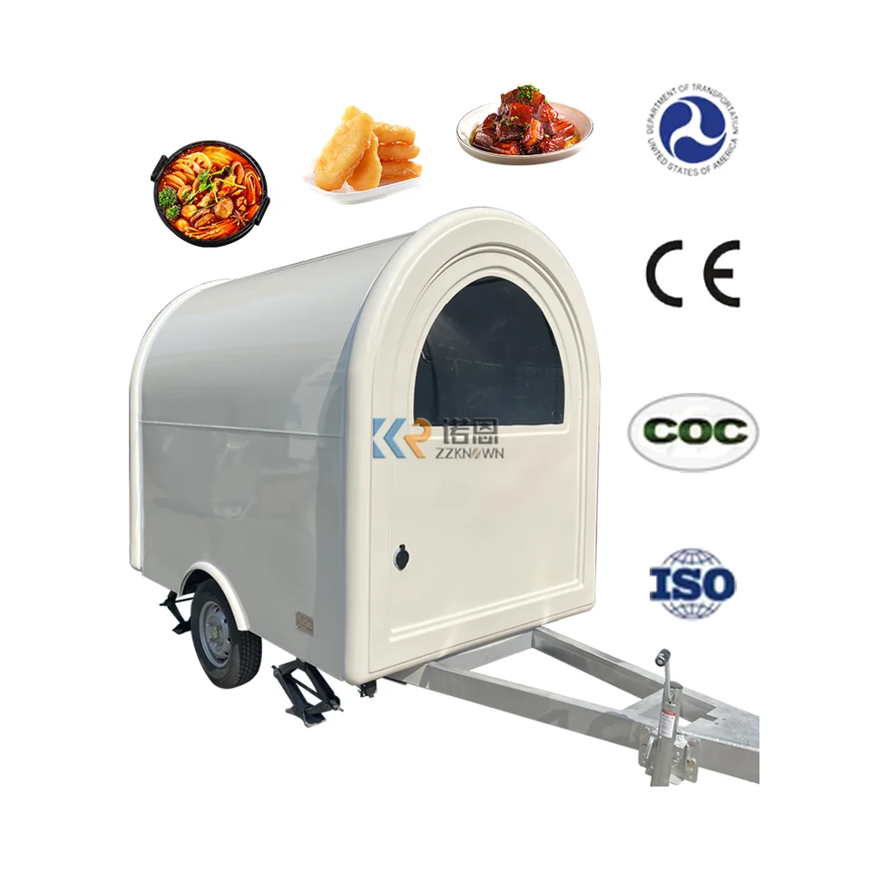 Vysoko kvalitné potravinové prívesky Cart Mobile Snack Vending Trailer CE certifikovaný nákladný automobil na predaj