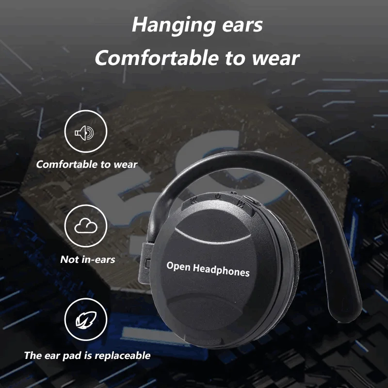 Vysoko kvalitné slúchadlá TWS Wireless Wireless Bluetooth 5.2 Sport Headset Redukcia hluku slúchadlá Earhook uši 2023 Nový príchod