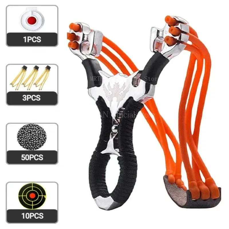 Vysoko kvalitné streľba zliatiny slingshot s kartami guľôčkovou kapouh