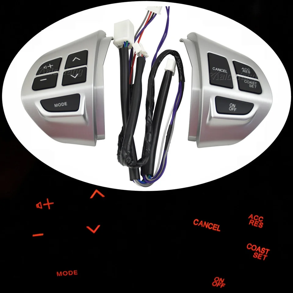 Vysoko kvalitné tlačidlo zvuku riadenia volantu rádiového volantu pre Mitsubishi Laner Outlander ASX 2007 2008 2009 2009 2010-2014