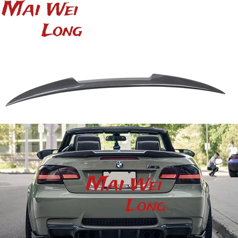 Vysoko kvalitné uhlíkové vlákno kufra Spoiler Boot Lip Wing M4 pre 07-13 pre BMW E92 E93 M3 2 dvere pre Coupe Highkick