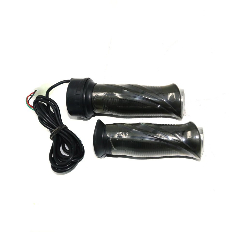 Vysoko kvalitné univerzálne 24 V/36V/48V/60V/72V E-Bike/Scooter Twist Throttle & Grip Black Color Accelerator Set