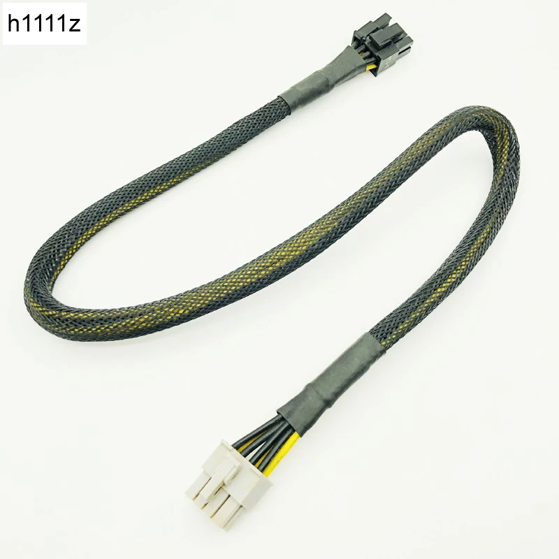 Vysoko kvalitné čierne rukávy 8pin PCI-E až 8 (6+2) PIN Modulárne napájacie káble CPU Power kábel pre OCZ ZT/ Great Wall 58 cm 16awg