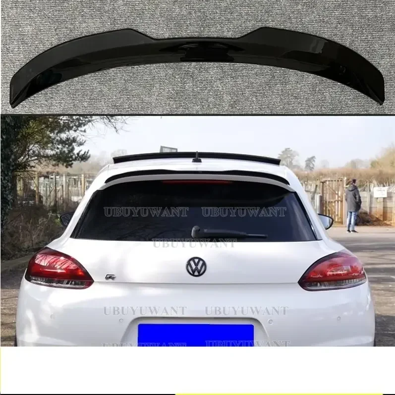 Vysoko kvalitný ABS plastový lesk Čierny spojler zadnej strechy pre pier pre Volkswagen Scirocco 2009- 2019 (iba pre líniu R a R)