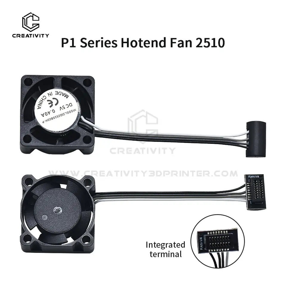 Vysoko kvalitný chladiaci ventilátor pre Lab X1/P1 Series 2510 Vysokorýchlostné chladiči Fit Labs X1 X1C P1S P1P