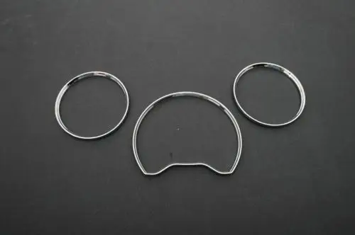 Vysoko kvalitný chrómový dashboardový ring Ring Ring Dial Ring Set pre Mercedes Benz W202 96-00 Doprava zdarma