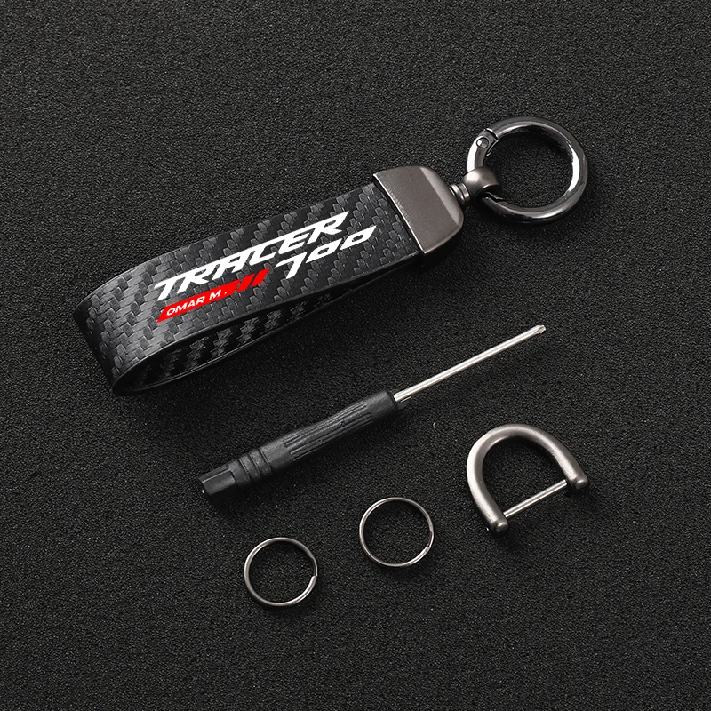 Vysoko kvalitný kožený motocykel Keychain Horseshoe Buckle Jewelry for Yamaha Tracer 700 Tracer700 Tracer