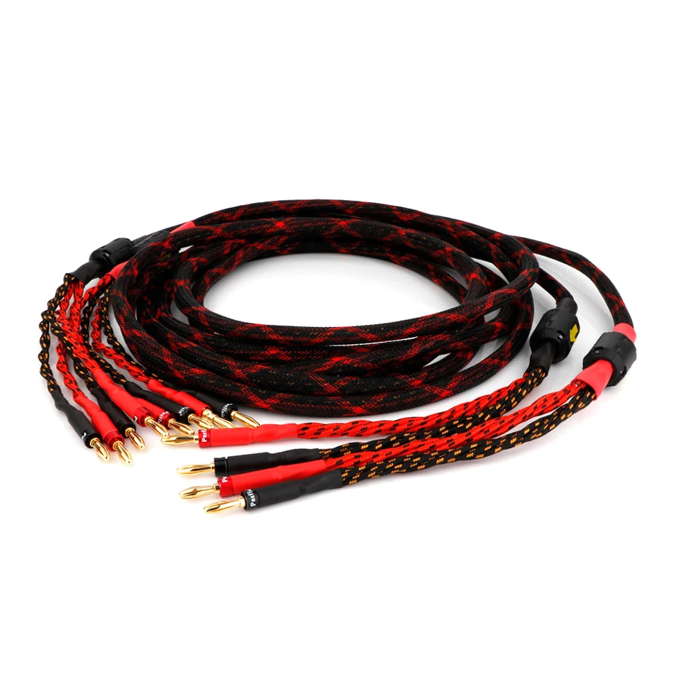Vysoko kvalitný kábel elektrického reproduktora HIFI Audiofilový kábel banán do kolíka