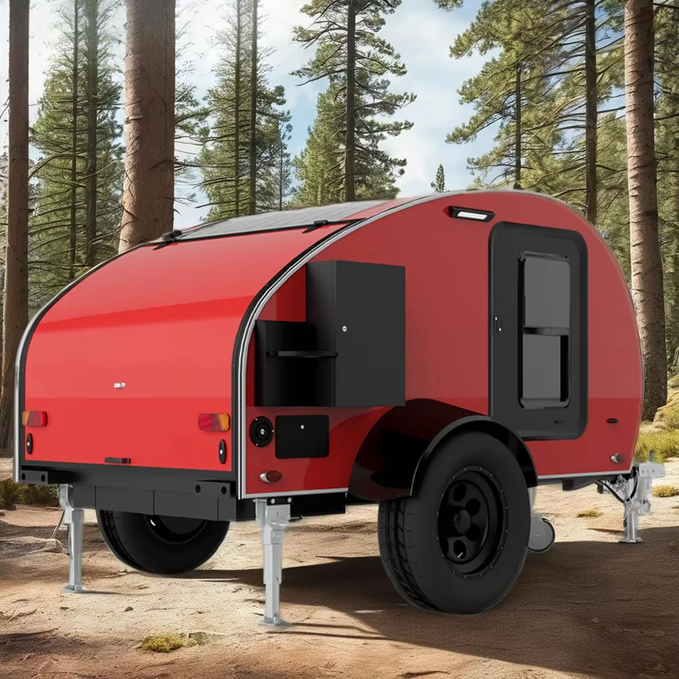 Vysoko kvalitný mini karavan American off-road slzy Camper Ensuite Prenosný hliníkový cestovný príves Outdoor Direct