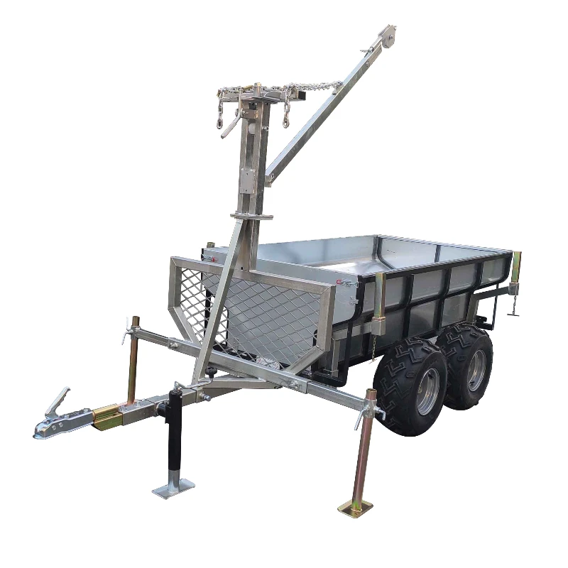 Vysoko kvalitný poľnohospodársky prívesný box ATV Wood Trailer ATV Forestry Trailer