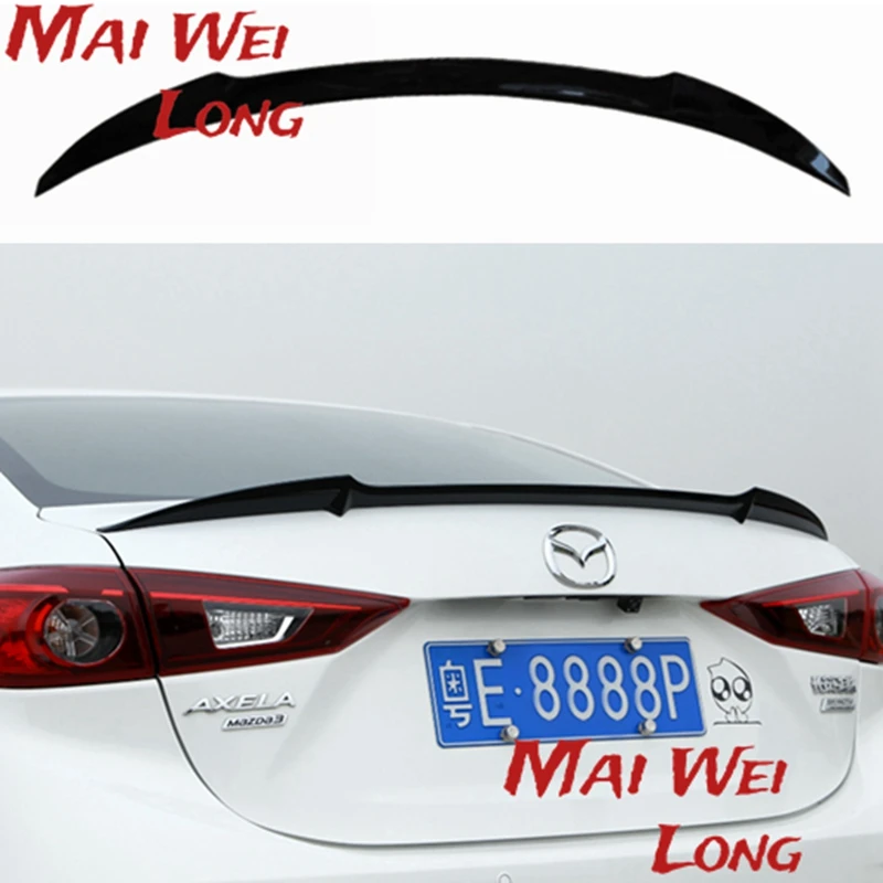 Vysoko kvalitný spoiler kupé ABS Coupe pre Mazda 3 m3 Axela 2014 až 2017 Rok Primer SPOILER alebo akúkoľvek farbu pre Mazda 3 AXELA