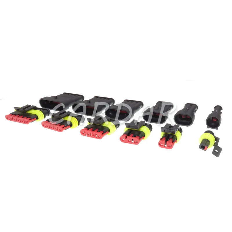 Vysoko kvalitný superprealový zosilňovač/Tyco vodotesný elektrický konektor 1/2/3/4/5/6 Way Pin Utesnená zástrčka AC Zostava striedavého vozidla pre vozidlo automobilu