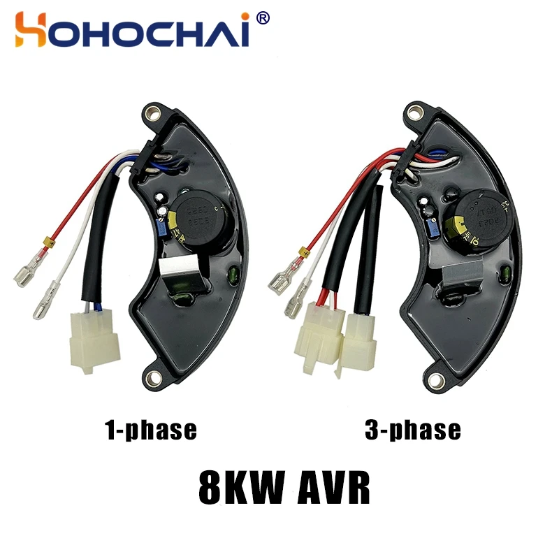 Vysoko kvalitný univerzálny automatický regulátor automatického napätia 8KW AVR 6-Wire/7-Wire/8-vodičový jednofázový 220V trojfázový 380V voliteľný
