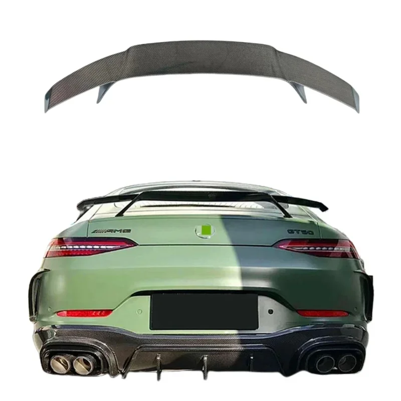 Vysoko kvalitný zadný spojler uhlíkových vlákien v štýle B pre AMG GT50 GT53 GT63S Uhlíkové vlákno Krme