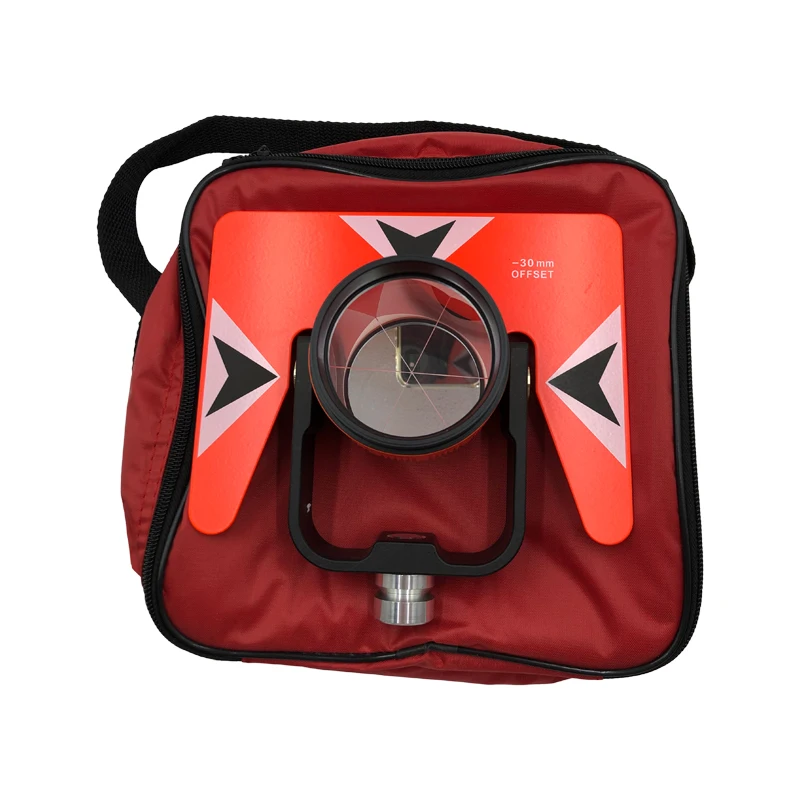 Vysoko kvalitný červený samostatný hranol pre Nikon South Trimble pre top-N pre SOKK-IA Total Station Prisms Surve AK18 s mäkkým vreckom