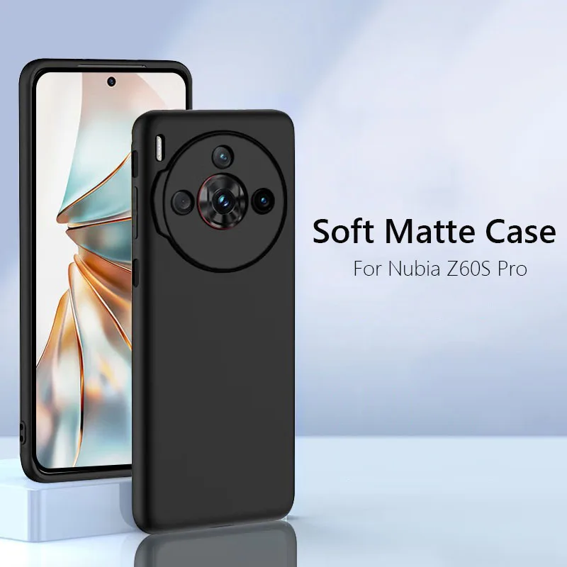 Vysoko kvalitný štíhly matný mäkký silikónový zadný kryt pre ZTE Nubia Z60S PRO Z60SPRO 5G PASE
