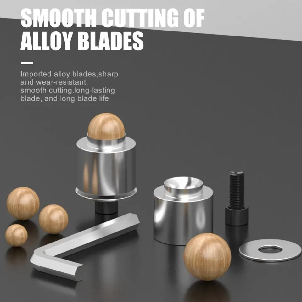 Vysoko presný drevený guľôčkový router bit Base Anti excentricita Stabilná drevená guľôčka strunovej struny zliatiny zliatiny High Roundness