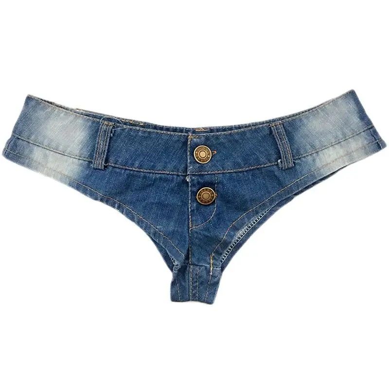 Vysoko rezané sexy džínsové korisť Kortičky Vintage roztomilé bikiny sexy džínsy s nízkym vzostupom pás Micro Mini Hot Shorb Wear fx35