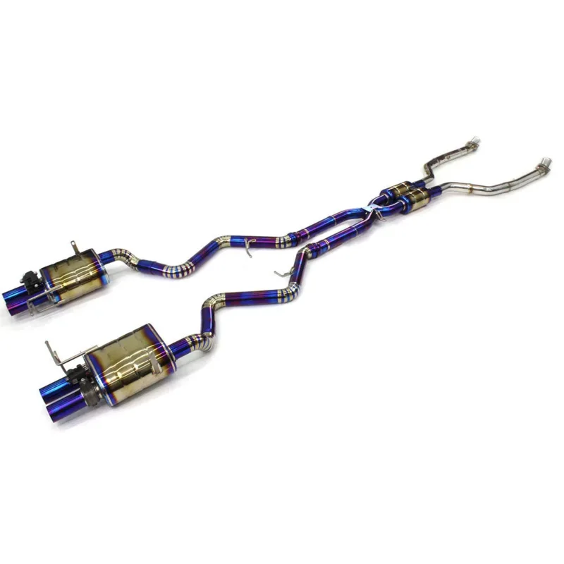 Vysoko výkonný pre BMW M3 E90/E92/E93 2007-2013 Kvalitná titánová zliatina Elektronický nastaviteľný výfukový systém