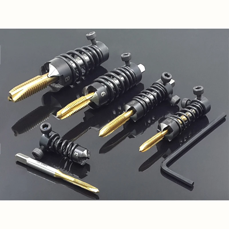 Vysokorýchlostné oceľové champistické vŕtačky Bit Druhring Tap Chamfer Tool Rovná flauta Tapp Burr Demand Tools Nástroje frézka zlúčenina Cutter