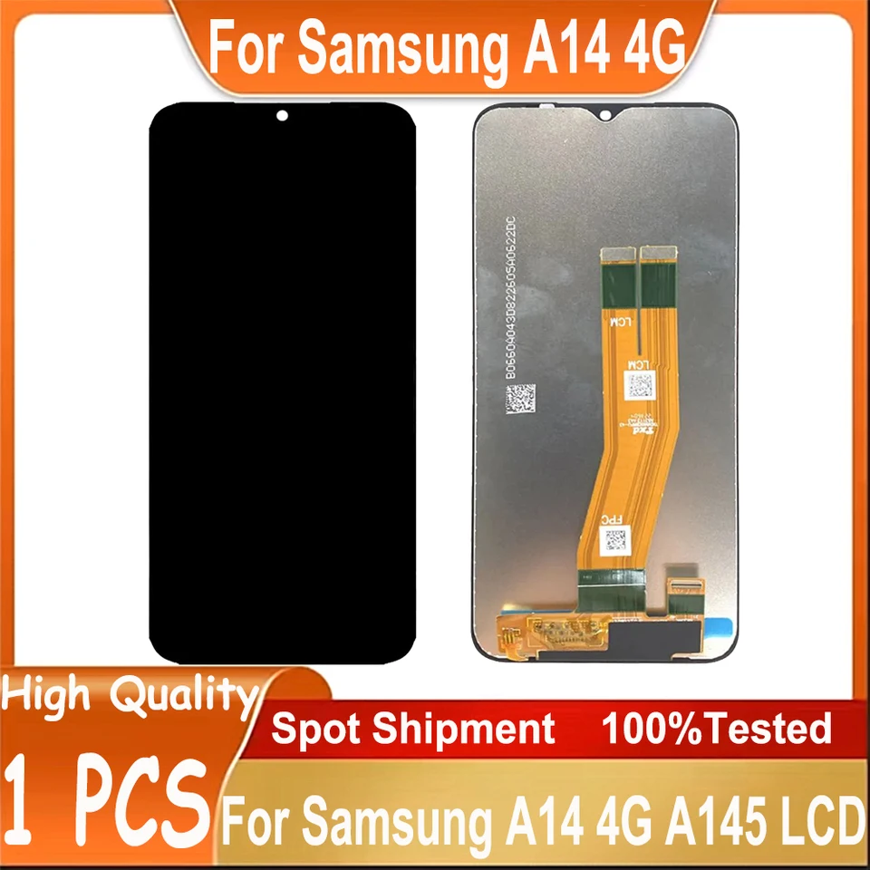 Vysoká kvalita pre Digitalizátor dotykovej obrazovky Samsung A14 LCD pre Samsung A14 4G A145F A145M A145P A145R LCD