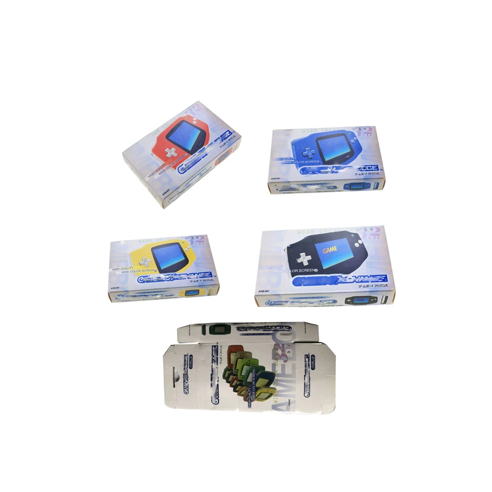 Vysoká kvalita pre GBA Game Console Farebný papierový kartónový box vonkajšia obalová skrinka