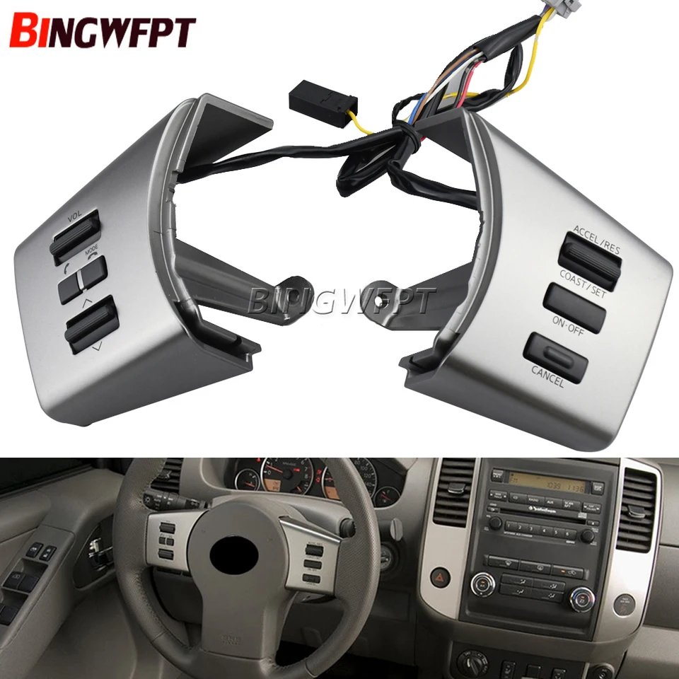 Vysoká kvalita pre Nissan Navara D40 Frontier Pathfinder 2005-2015 Spínač tlačidla volantu Bluetooth Cruise Control Volume