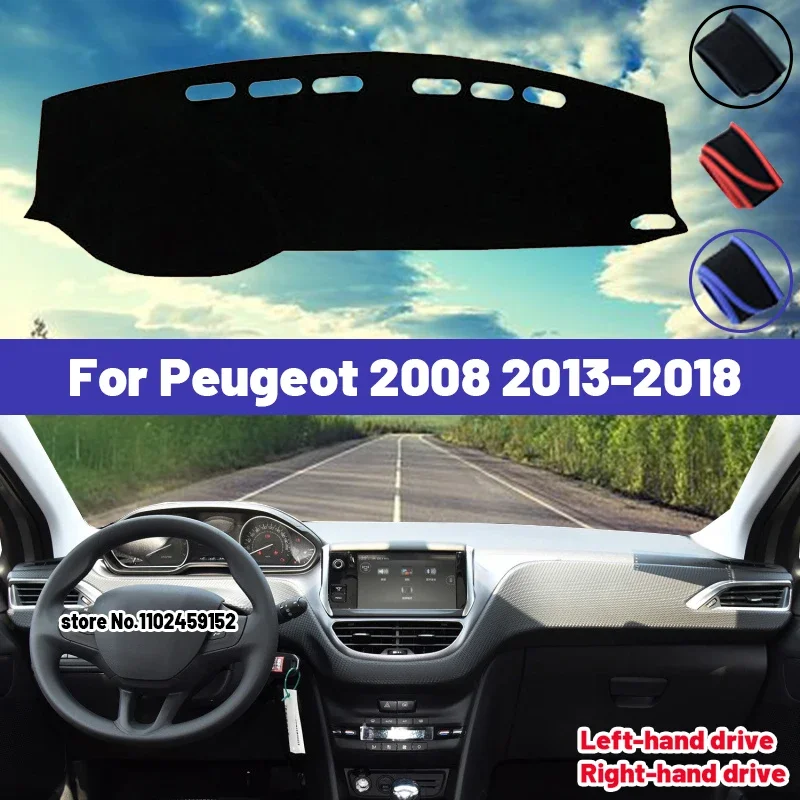 Vysoká kvalita pre Peugeot 2008 2013 2014 2015 2016 2017 2018 2018 Conser Dashboard Cover Mat Sun Shade