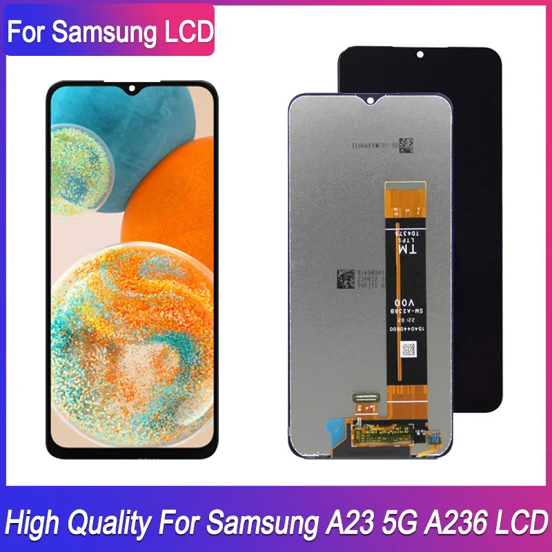 Vysoká kvalita pre Samsung A23 5G LCD Display Display Display Digitalizátor pre Samsung A236 A236B A236U Výmena opravy