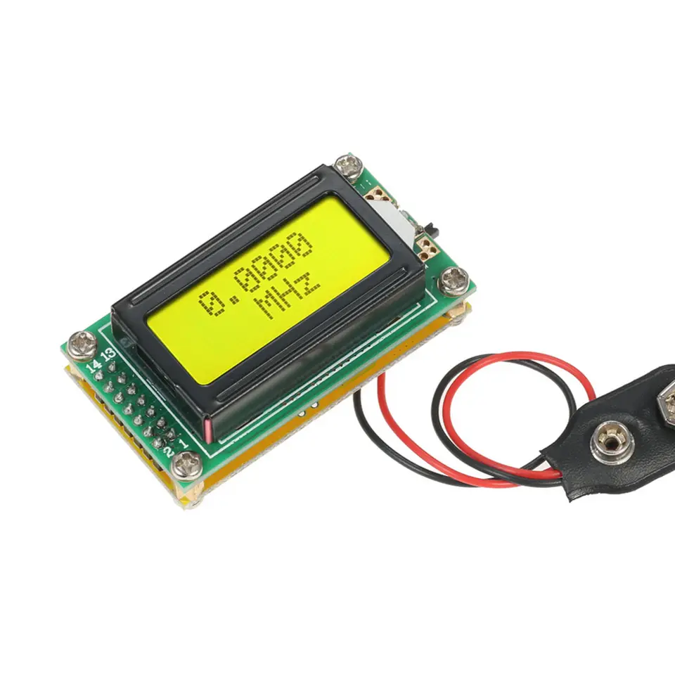 Vysoká presnosť 1-500MHz RF Frekvenčný počítadlo Tester 0802 LCD Digitálny displej Hertz Tester Modul pre Rádio HAM