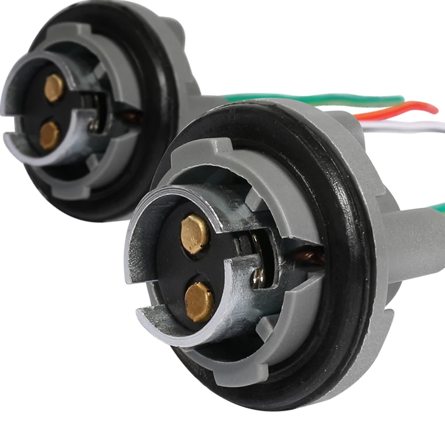 Vysoká quuity 1Pair 1157 Bay15d P21/5W Držiak držiaka adaptéra pre brzdové svetlá základného pripojenia drôtu