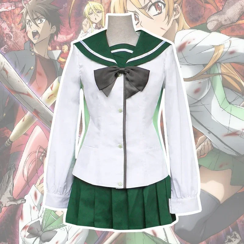 Vysoká škola mŕtvych Rei Miyamoto Saeko Busujima Saya Takagi Cosplay Cosplay School Dievčatá Halloween kostým kostým Halloween