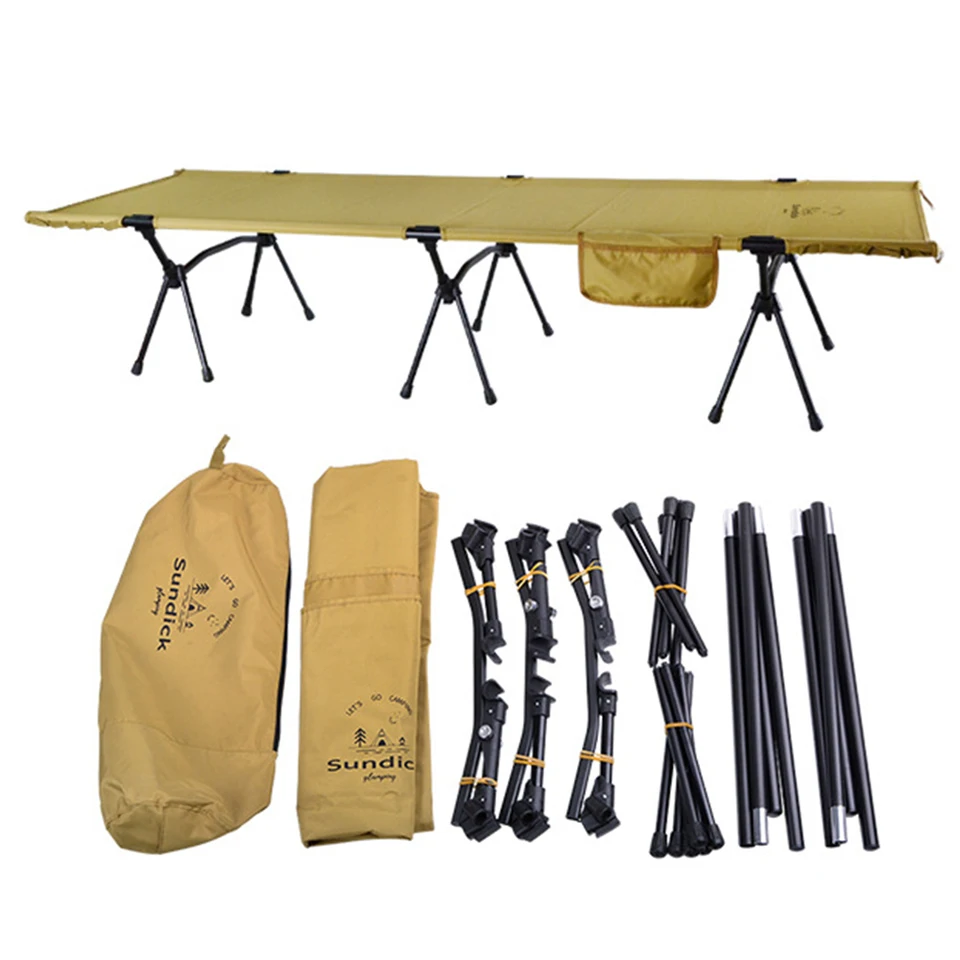 Vysoké a nízke táborové posteľ Skladacie prenosné kempingové spiace detské postieľky Outdoor Bed pre stany turistika s vlastným riadením turné batohu